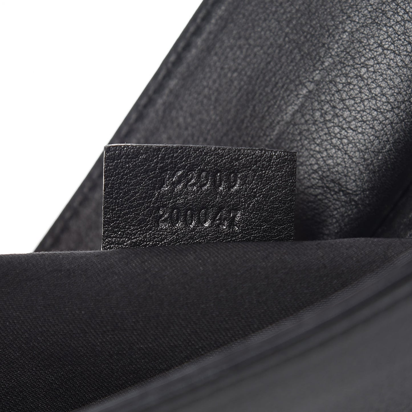Calfskin Web Document Holder Black