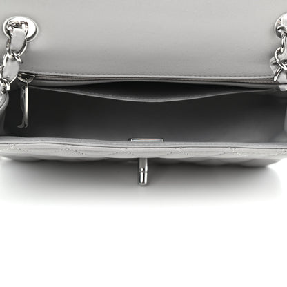 Chanel Lambskin Quilted Mini Rectangular Flap Grey 4 of 4