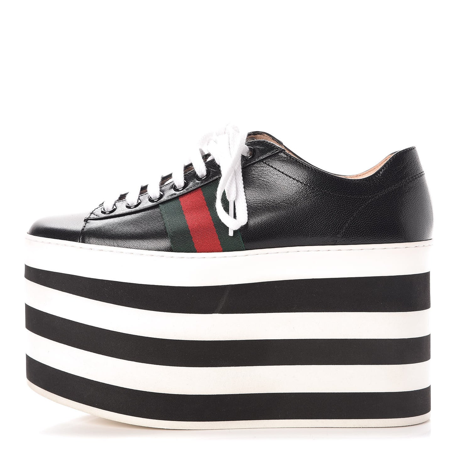 Malaga Kid Peggy Platform Sneakers 36.5 Black White