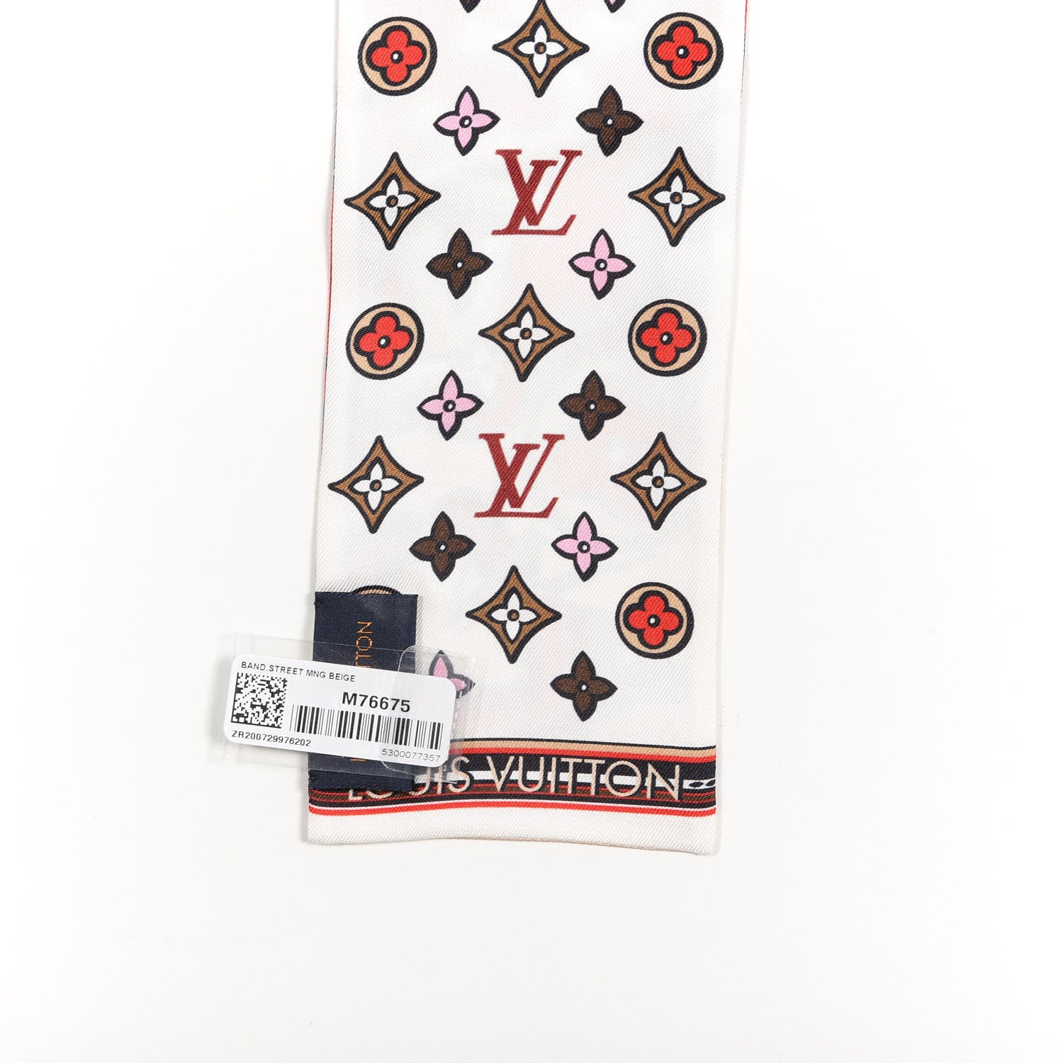 Louis Vuitton Silk Street Monogram Bandeau Beige 4 of 4