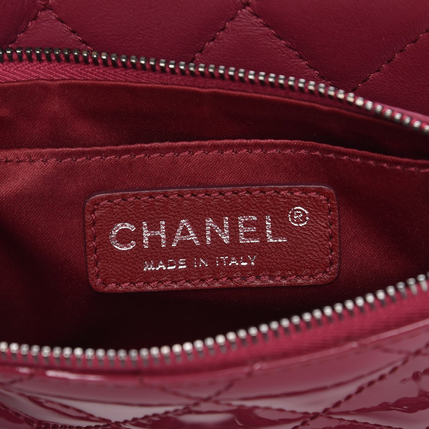 Patent Quilted Crossbody Pink