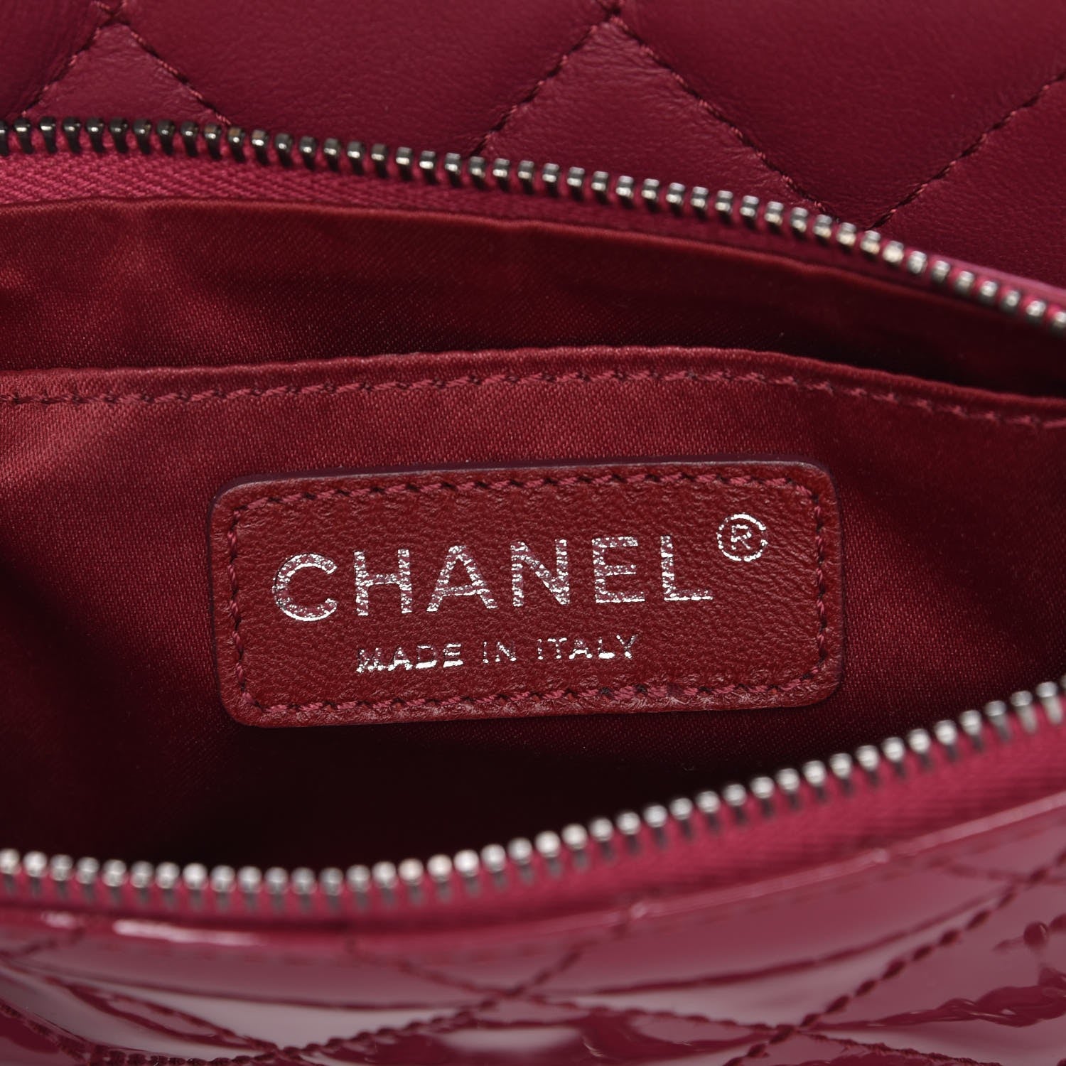 Chanel Patent Quilted Crossbody Pink 8 of 9