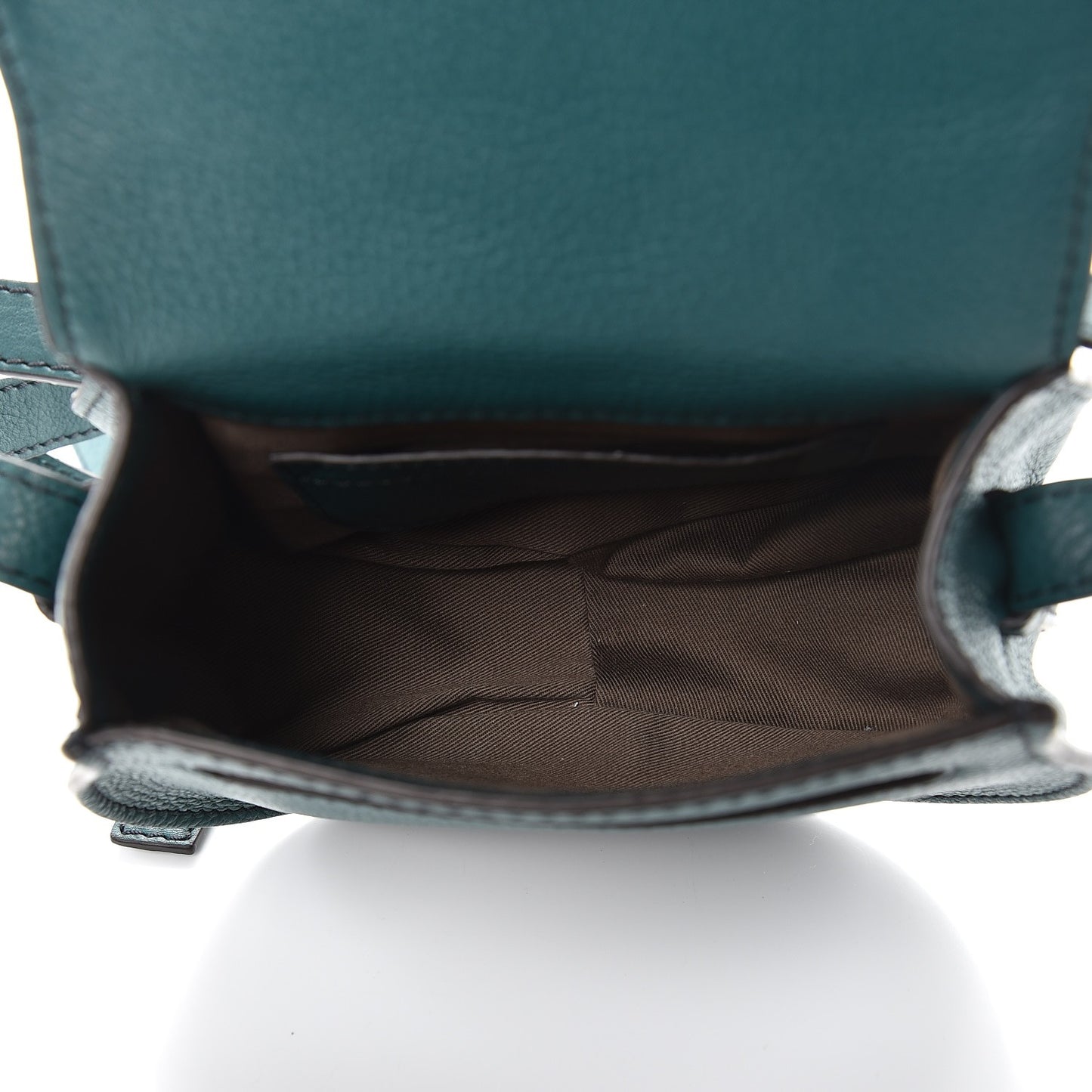 Calfskin Mini Marcie Round Crossbody Bag Teal