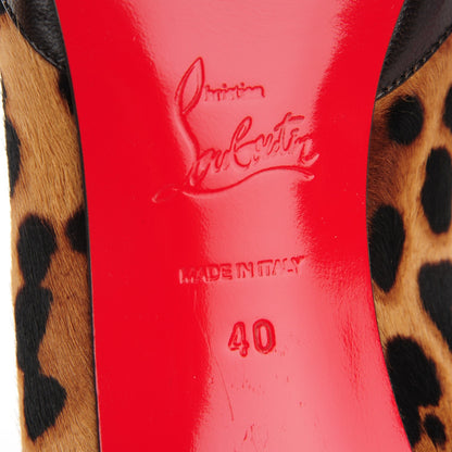 Christian Louboutin Pony Hair Leopard Print Pauline 70 Pumps 40 Brown 7 of 7