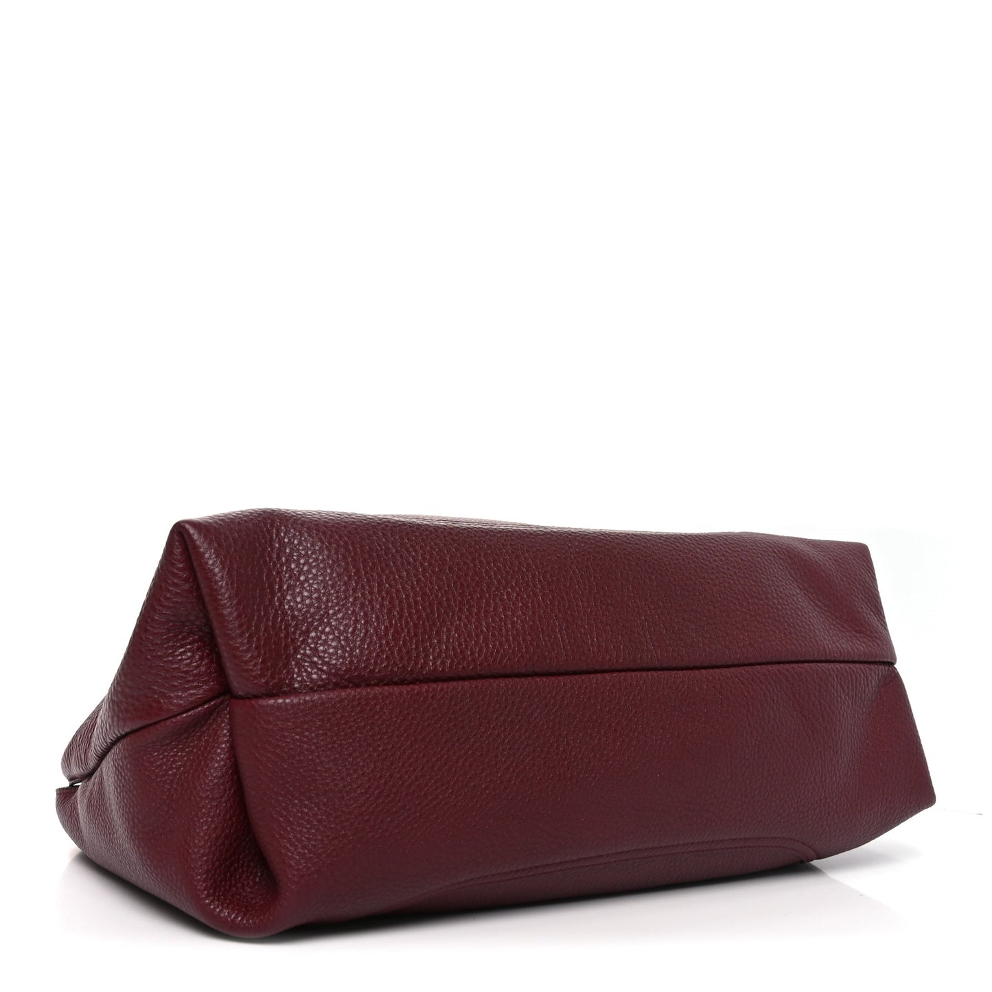 Grained Calfskin Softbit Maxi Shoulder Bag Rosso