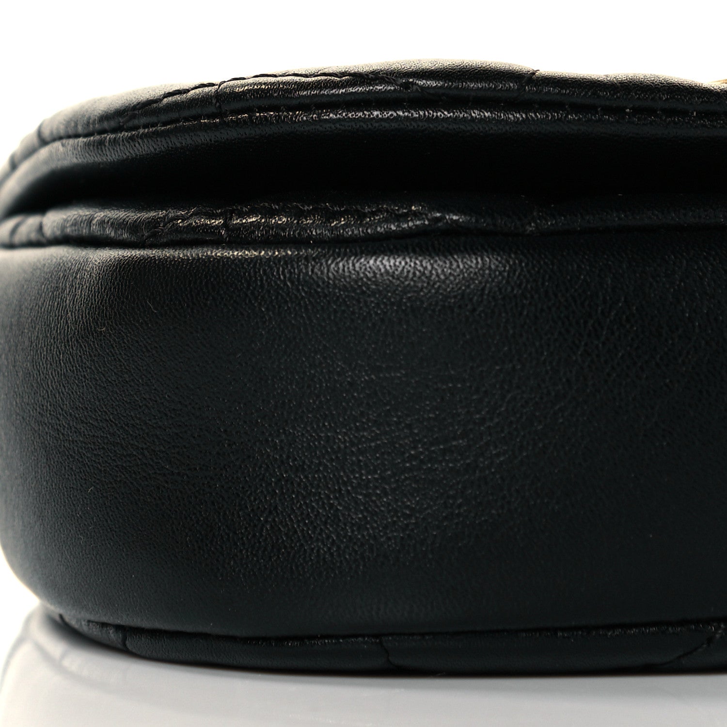 Chanel Calfskin Quilted Mini Coco Mail Clutch with Chain Black 9 of 10