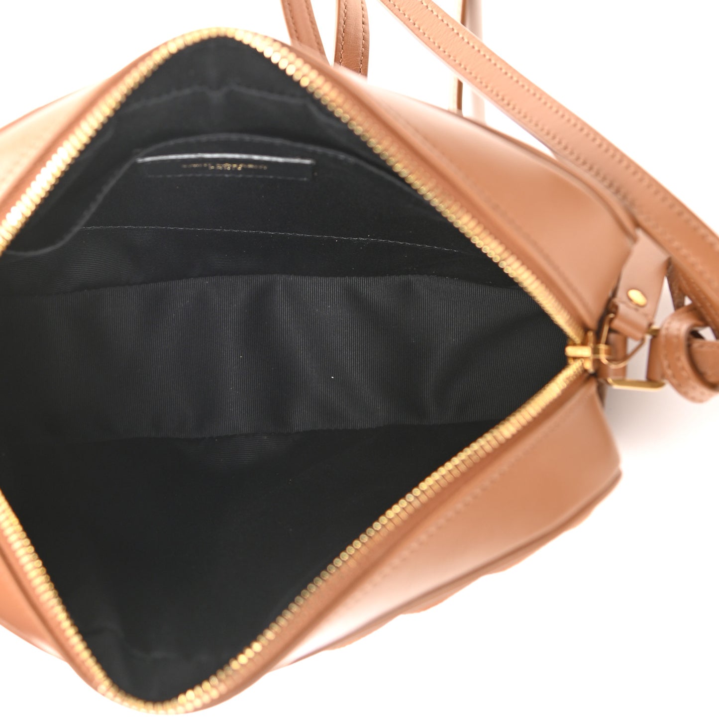 Suede Matelasse Monogram Lou Camera Bag Cinnamon