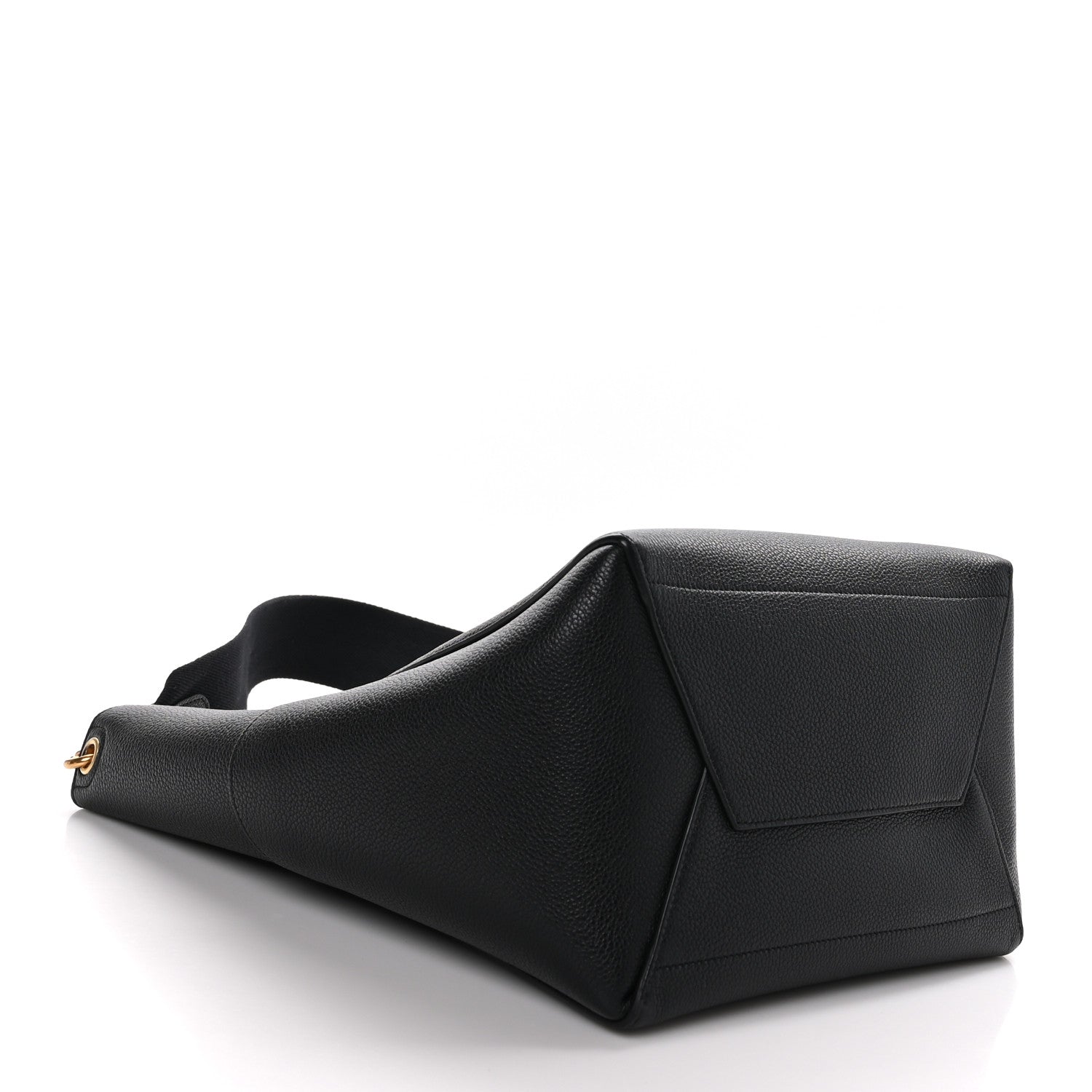 Celine Soft Grained Calfskin Sangle Bucket Bag Black 4 of 8