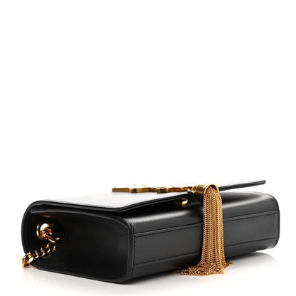 Saint Laurent Calfskin Small Classic Monogram Kate Tassel Satchel Black 3 of 10