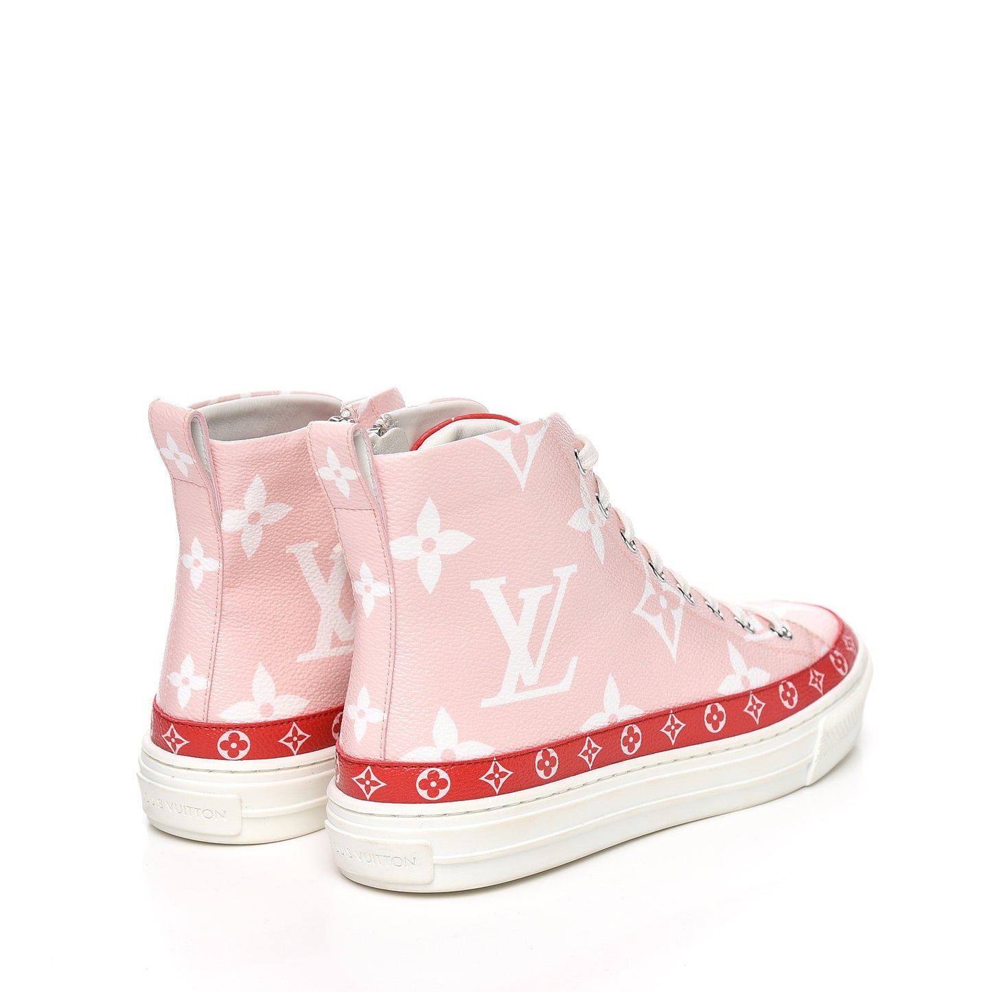 Monogram Giant Stellar Sneaker Boots 37 Rose Rouge