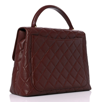 Chanel Caviar Quilted Jumbo Kelly Flap Brown 3 of 11