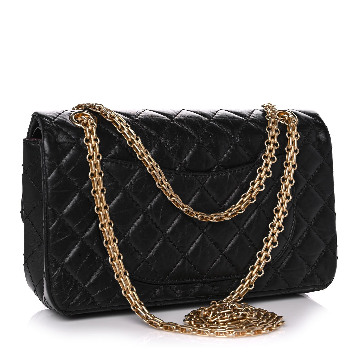 Chanel Aged Calfskin Quilted 2.55 Reissue 225 Flap Black 2 of 10