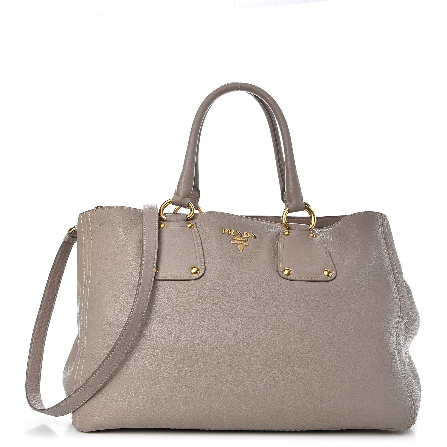 Prada Vitello Daino Tote Pomice 1 of 12