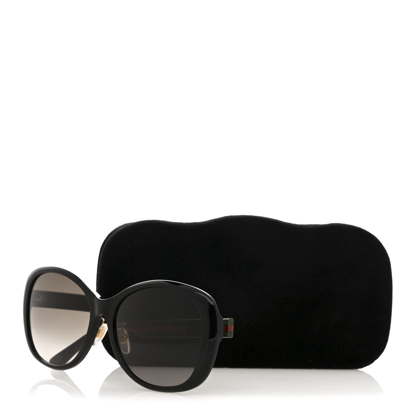 Acetate Round Eye GG Web Sunglasses GG0849SK Black Red Green