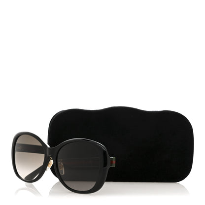 Gucci Acetate Round Eye GG Web Sunglasses GG0849SK Black Red Green 8 of 8
