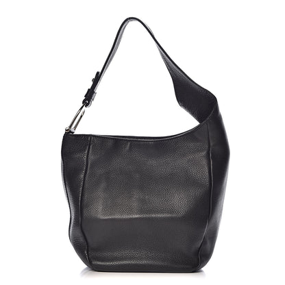 Gucci Pebbled Calfskin Shoulder Bag Black 1 of 12