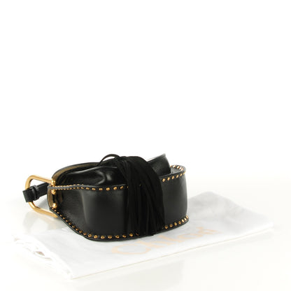 Chloe Calfskin Braided Mini Hudson Shoulder Bag Black 4 of 8