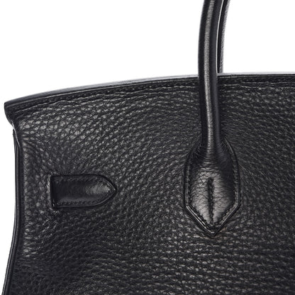 Hermes Taurillon Clemence Birkin 35 Black 27 of 33