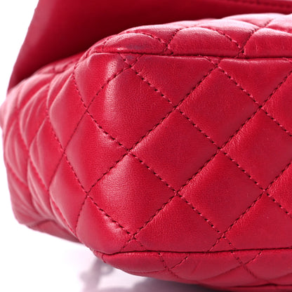 Chanel Lambskin Quilted Valentine Charms Medium Flap Red 8 of 10