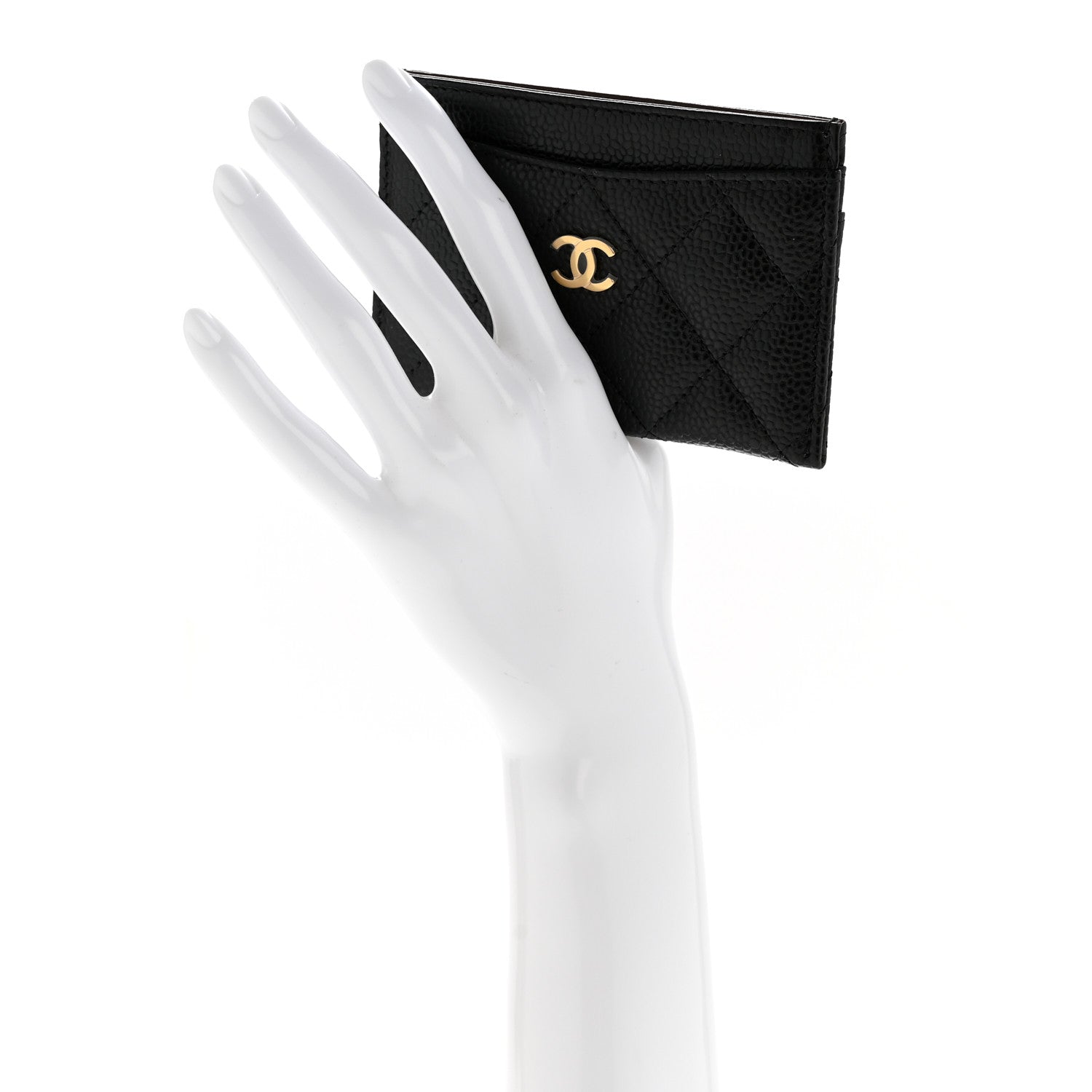 Chanel Caviar Quilted Card Holder Black 2 of 9