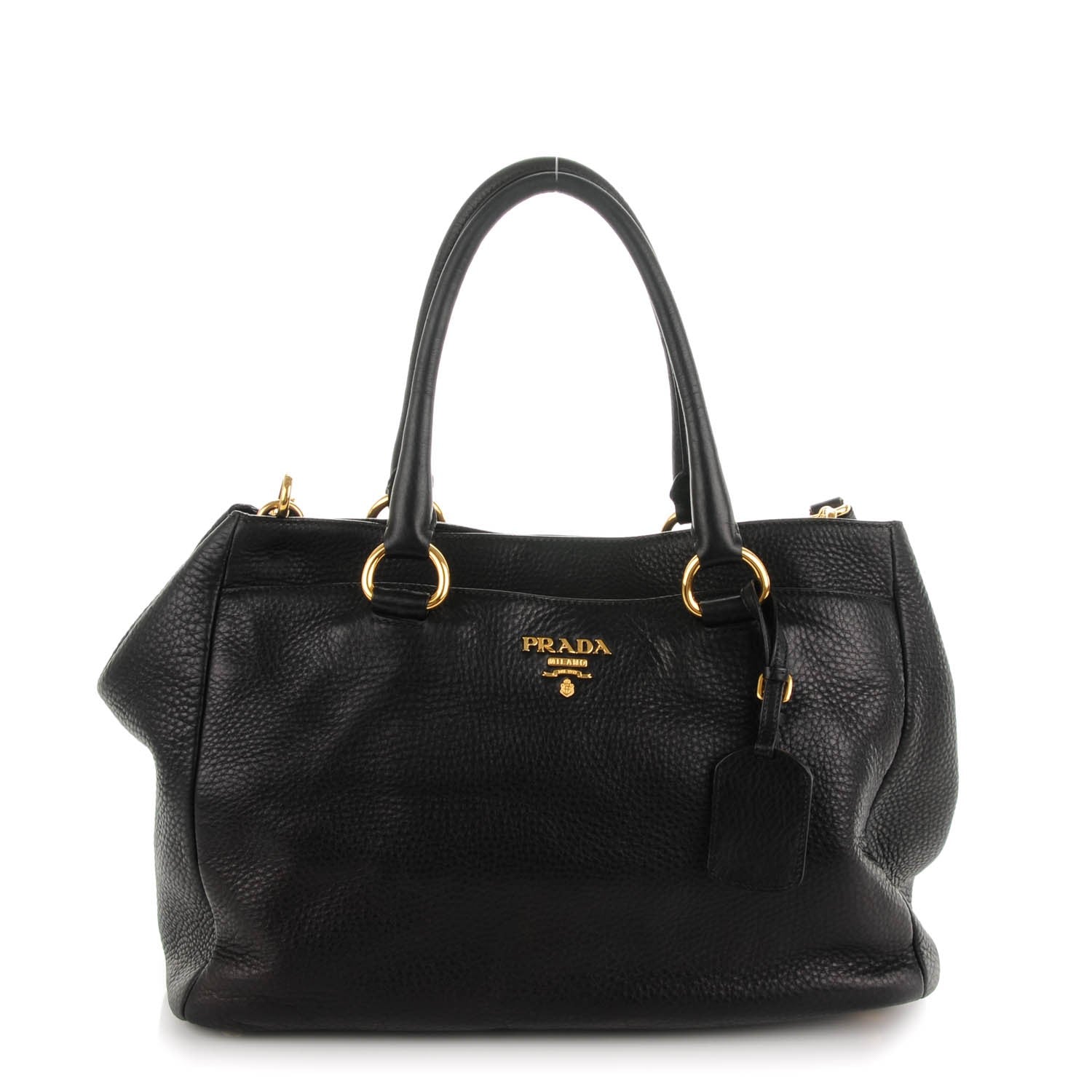 Prada Vitello Daino Tote Nero Black 1 of 8