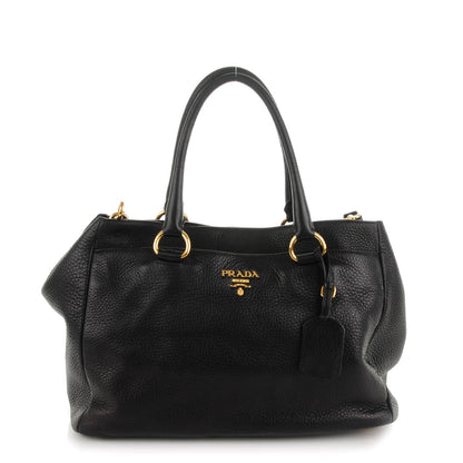 Prada Vitello Daino Tote Nero Black 1 of 8