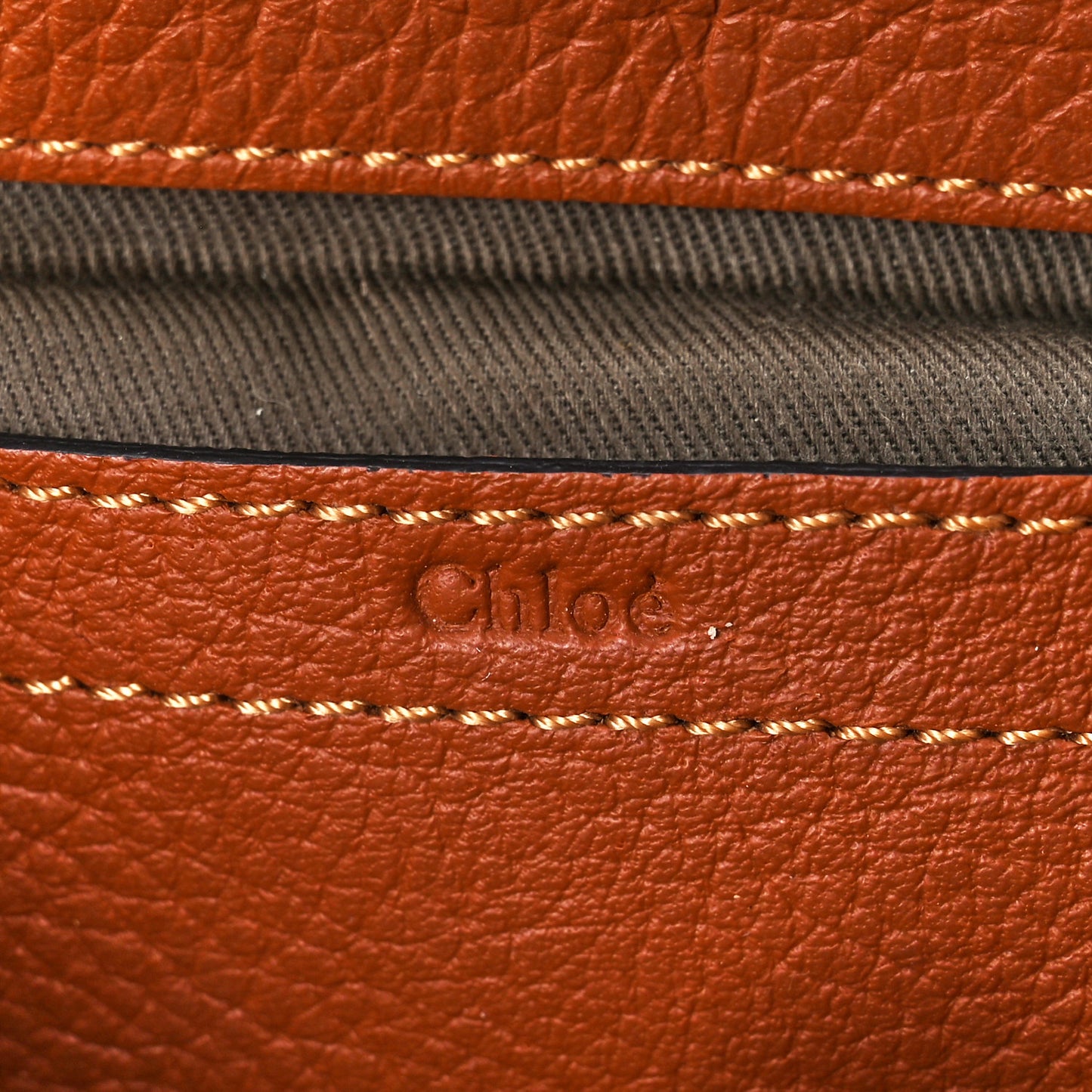 Grained Calfskin Small Marcie Saddle Bag Tan