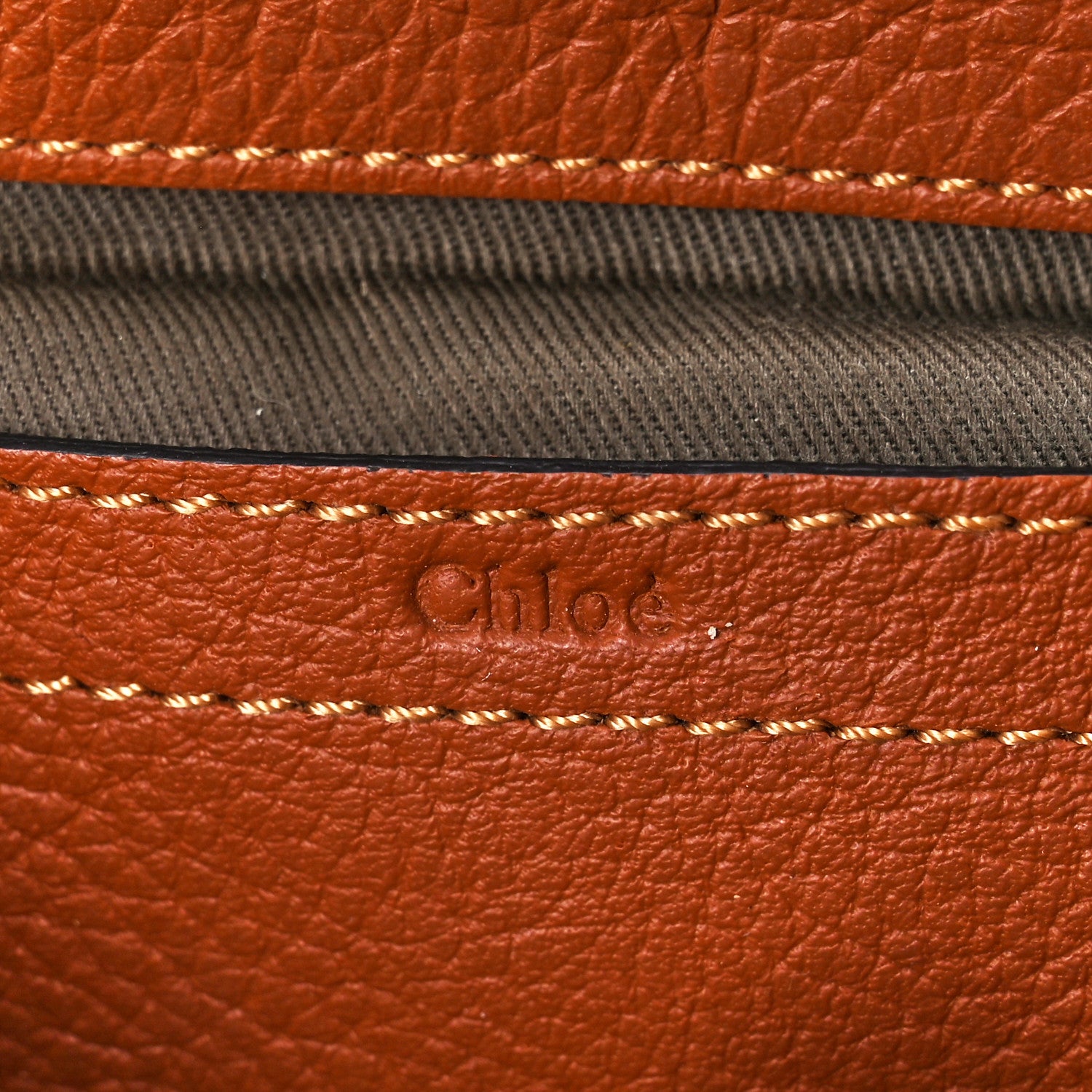 Chloe Grained Calfskin Small Marcie Saddle Bag Tan 6 of 12