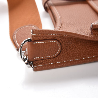 Hermes Taurillon Clemence Evelyne III PM Gold 9 of 10