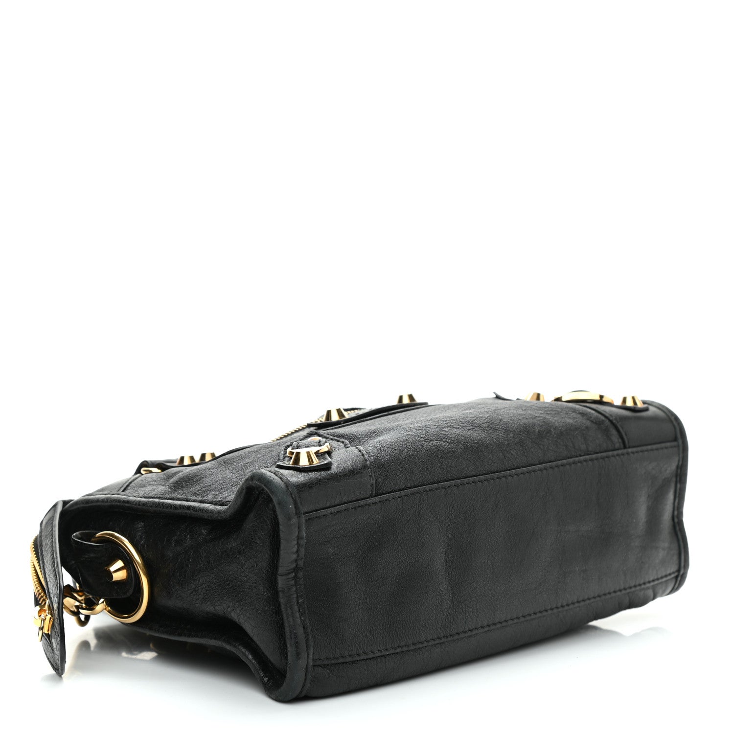 Balenciaga Agneau Classic Gold Hardware Mini City Black 4 of 10