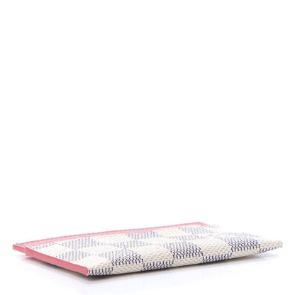 Louis Vuitton Damier Azur Daily Card Holder Rose Papaye 4 of 10