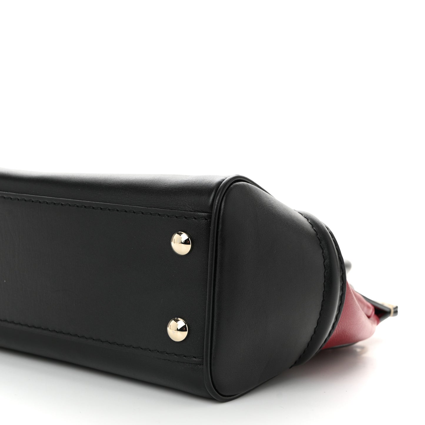 Metallic Grained Calfskin Medium Palazzo Empire Bag Gold Red Black