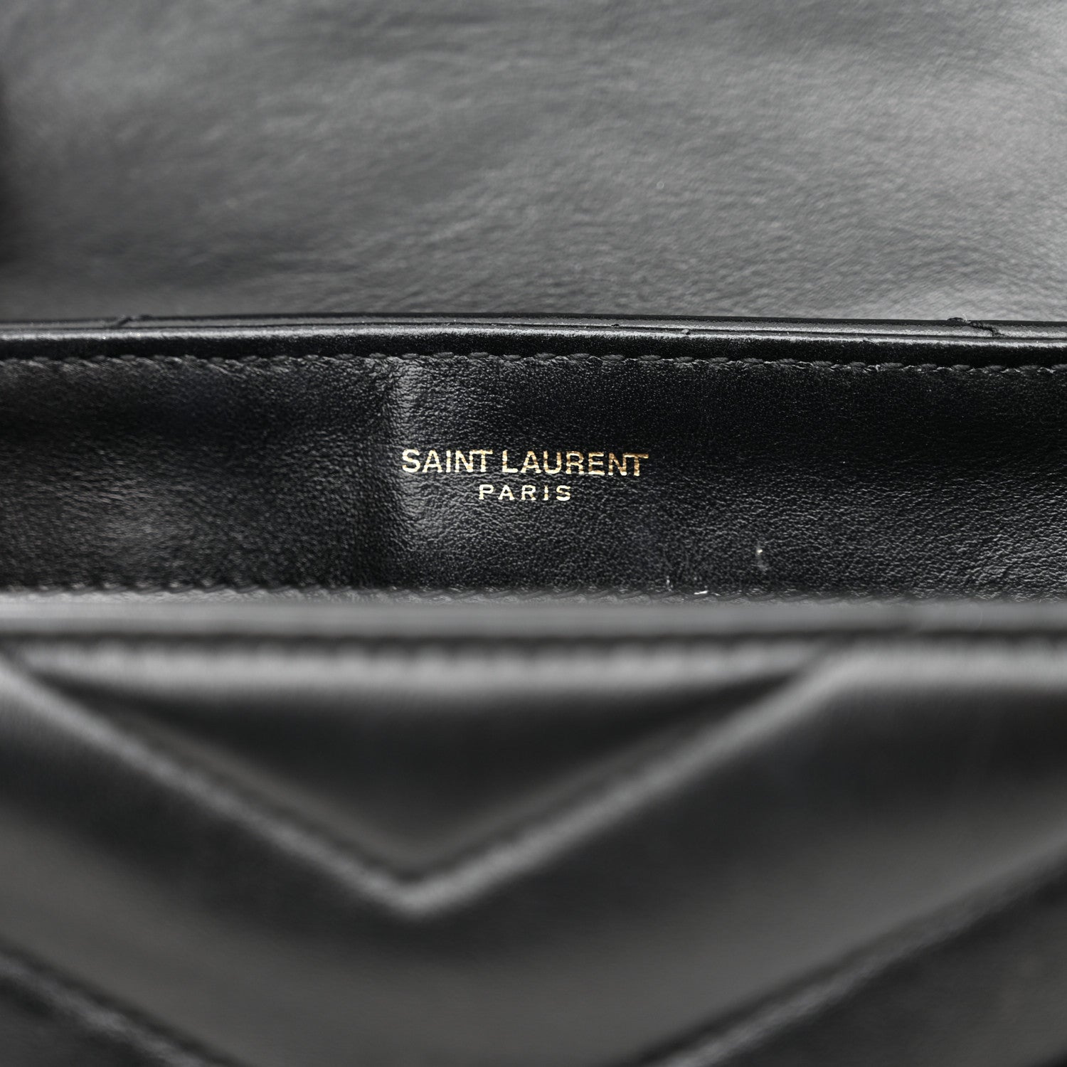 Saint Laurent Calfskin Y Quilted Monogram Toy Loulou Crossbody Bag Black 6 of 15