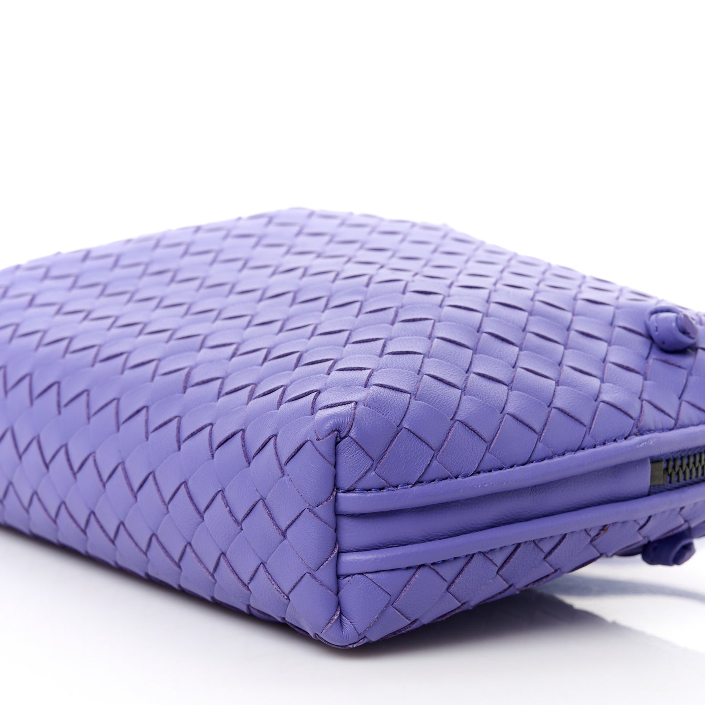 Nappa Intrecciato Nodini Crossbody Messenger Lavender