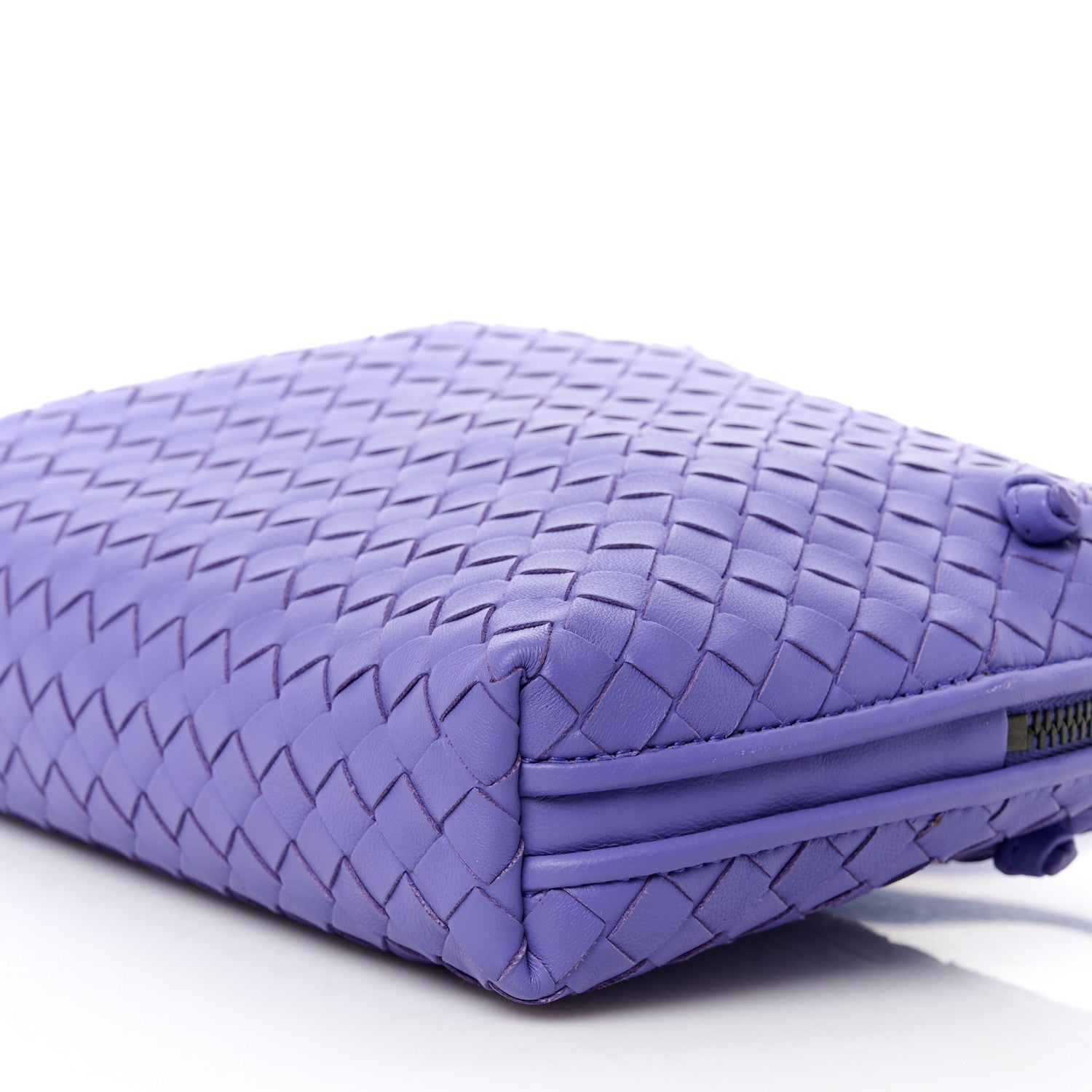 Bottega Veneta Nappa Intrecciato Nodini Crossbody Messenger Lavender 11 of 12