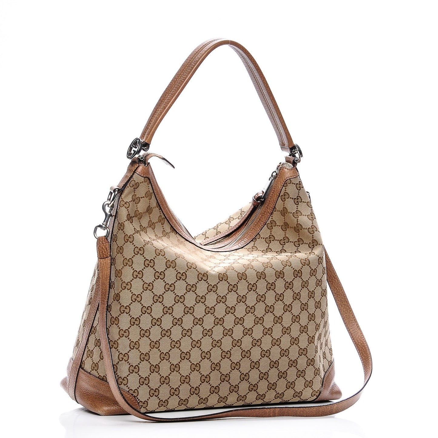 Monogram Old Libeccio Medium Miss GG Hobo Beige Ebony Light Brown