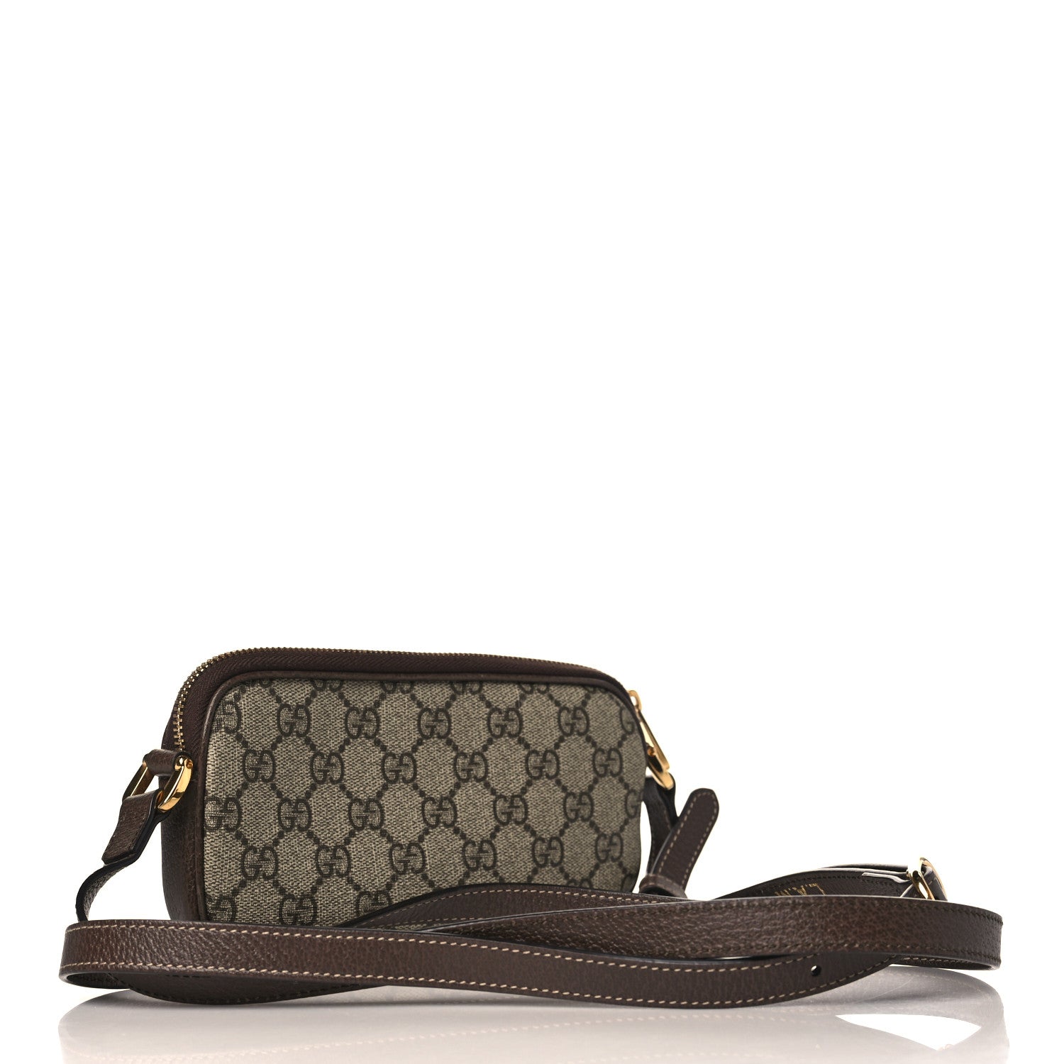 Gucci GG Supreme Monogram Web Mini Ophidia GG Bag Brown 3 of 11