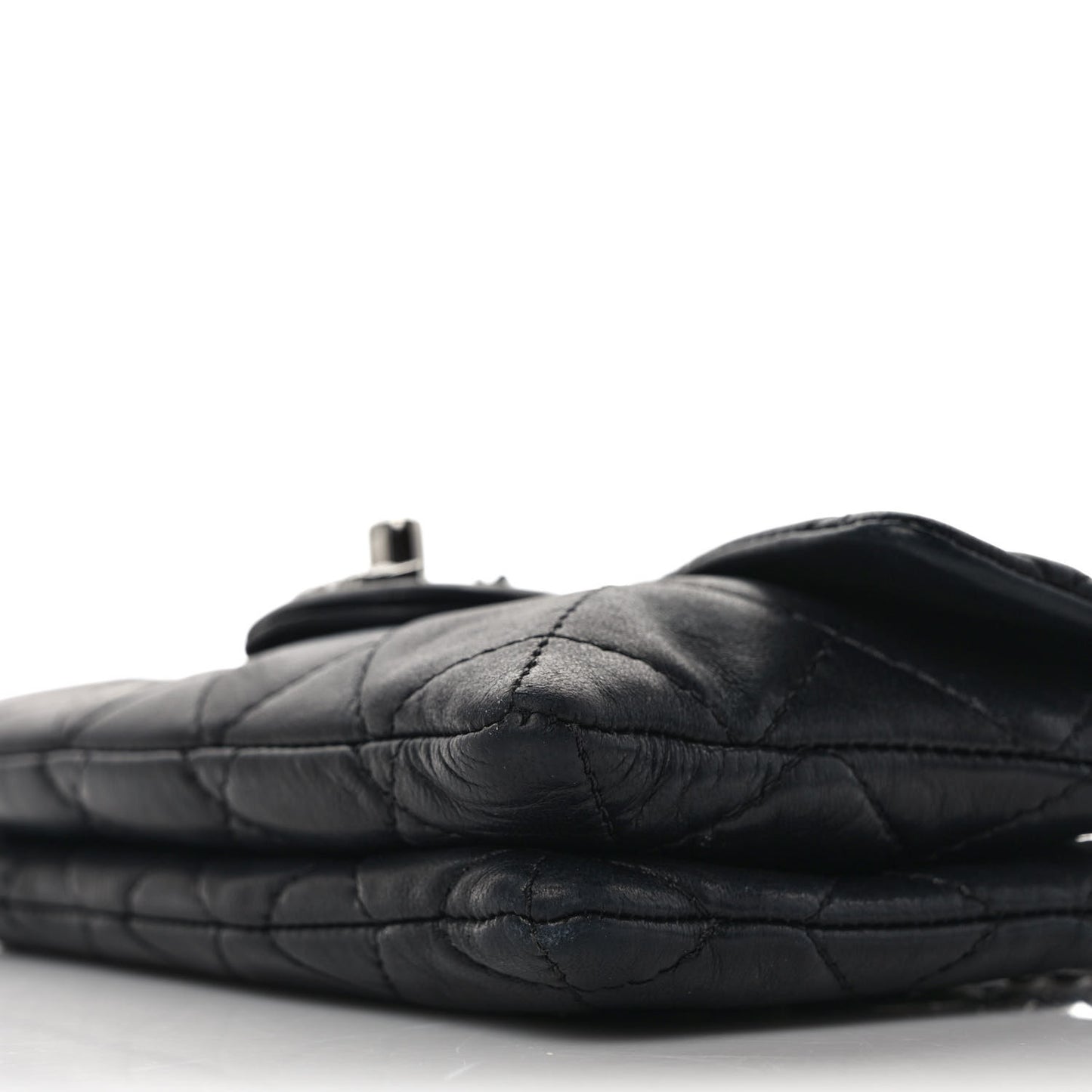Lambskin Quilted Mini Mineral Nights Flap Crossbody Bag Black