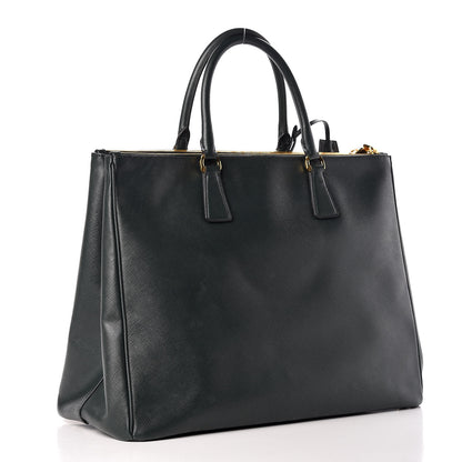Prada Saffiano Lux Extra Large Galleria Double Zip Tote Smeraldo 3 of 14