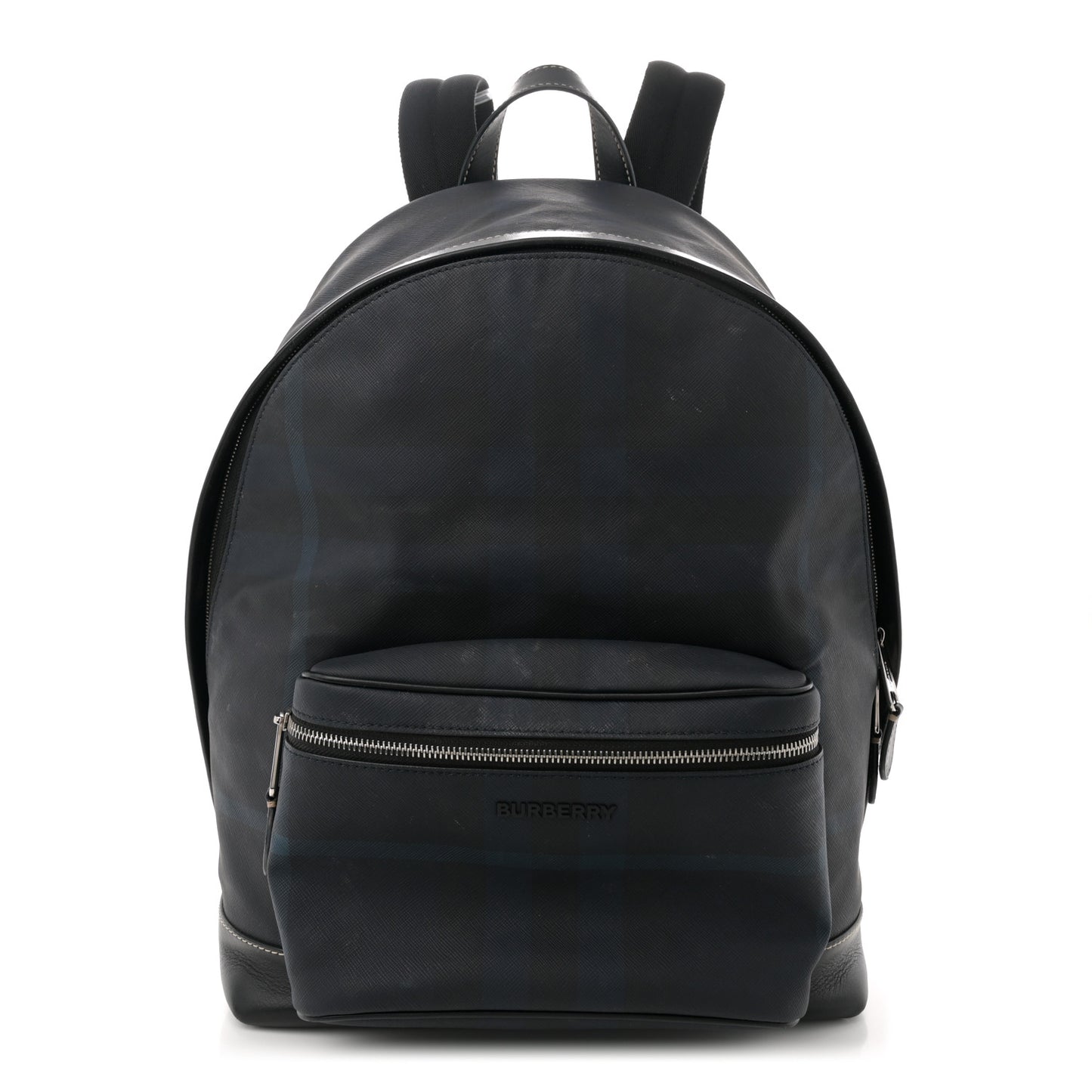 E-Canvas Check Jett Backpack Navy Blue