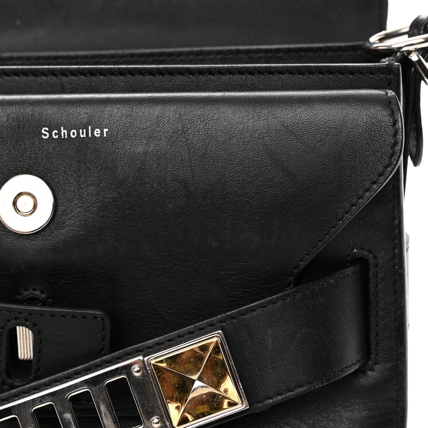 Lambskin Quilted Mini PS11 Classic Shoulder Bag Black