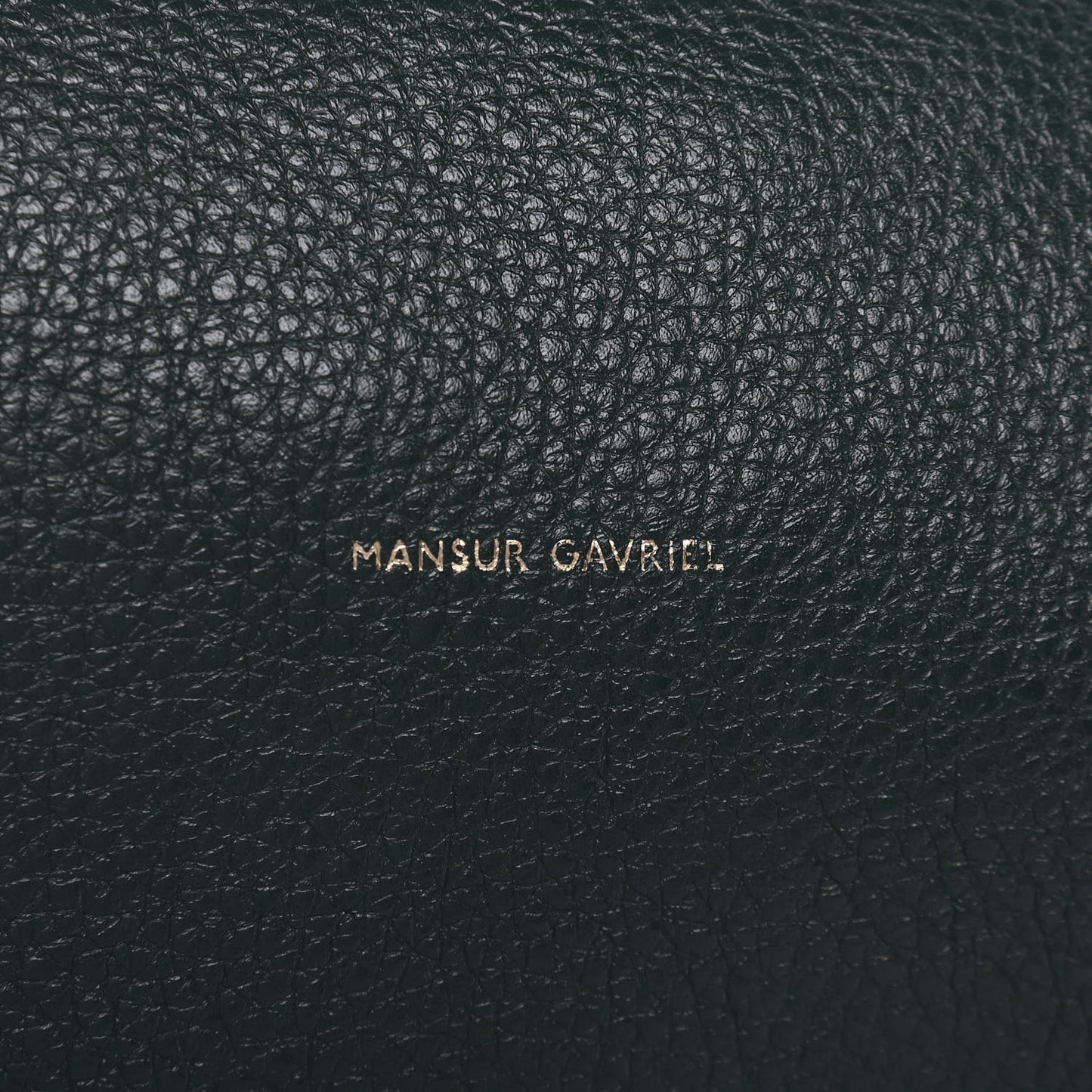 Tumbled Calfskin Small Shopping Tote Green
