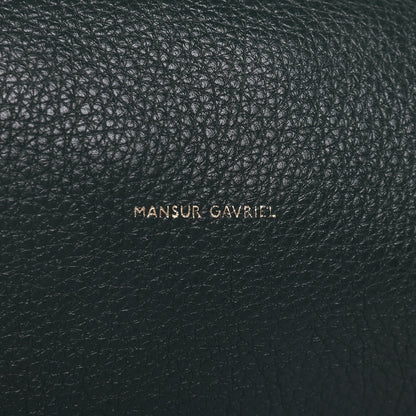 Mansur Gavriel Tumbled Calfskin Small Shopping Tote Green 6 of 9