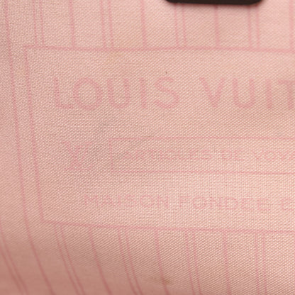 Louis Vuitton Damier Ebene Neo Neverfull MM Rose Ballerine 20 of 22