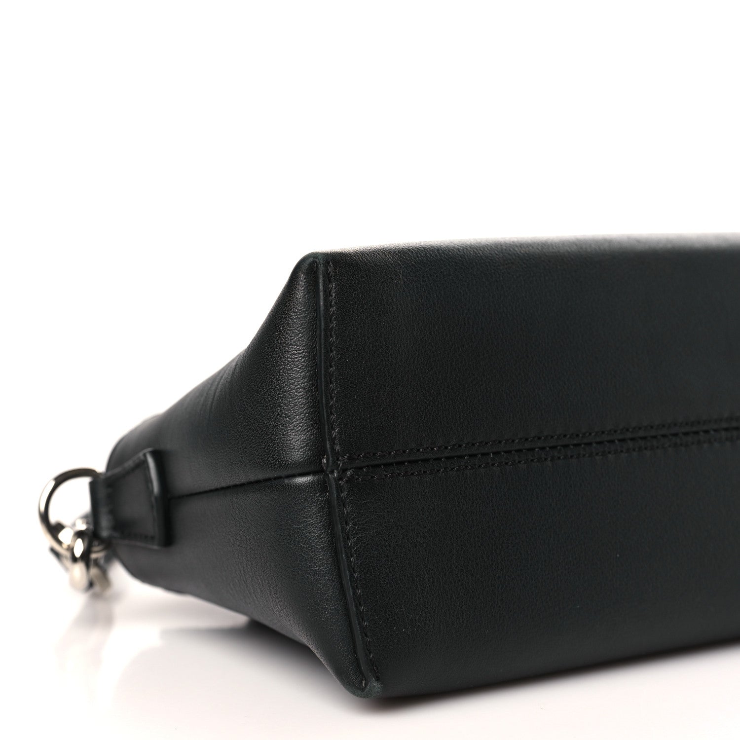 Fendi Vitello Dolce Bi-Color FF 1974 Embossed Mini By The Way Boston Bag Black Maya 8 of 9