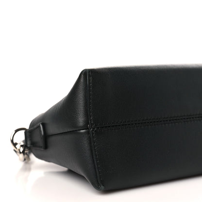 Fendi Vitello Dolce Bi-Color FF 1974 Embossed Mini By The Way Boston Bag Black Maya 8 of 9