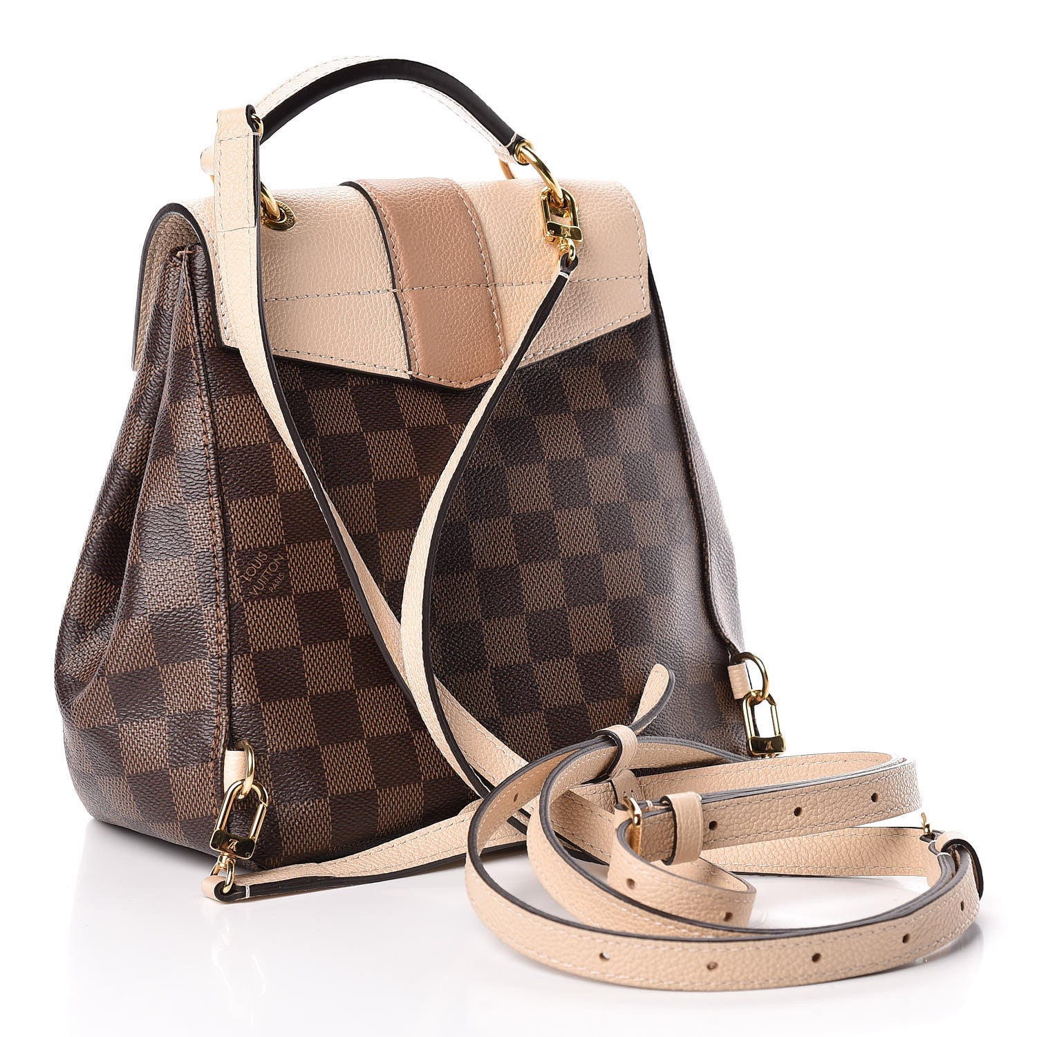 Louis Vuitton Damier Ebene Clapton Backpack Creme 3 of 10