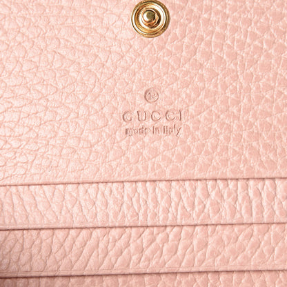 Gucci Dollar Calfskin GG Marmont Card Case Perfect Pink 6 of 8