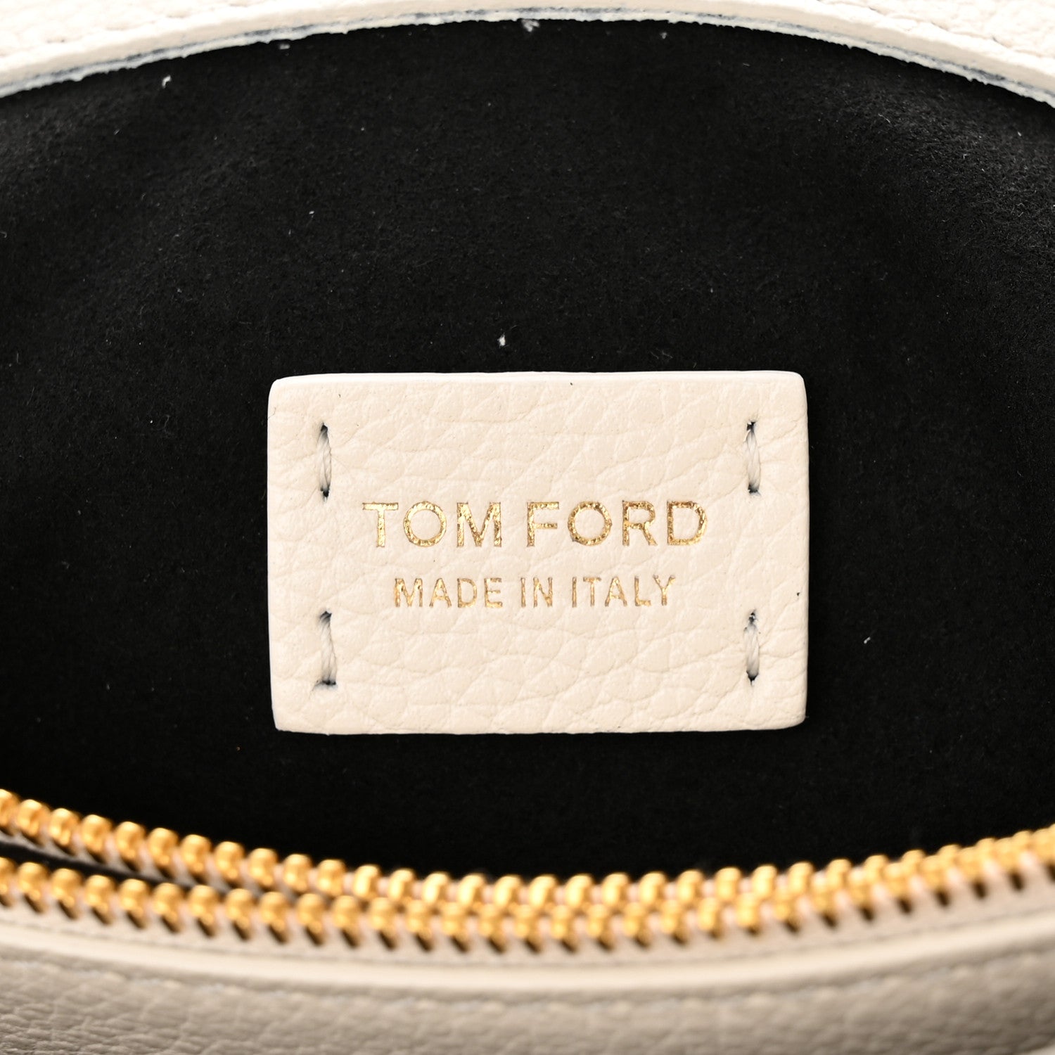 Tom Ford Calfskin Medium Clip Shoulder Bag Chalk 7 of 15