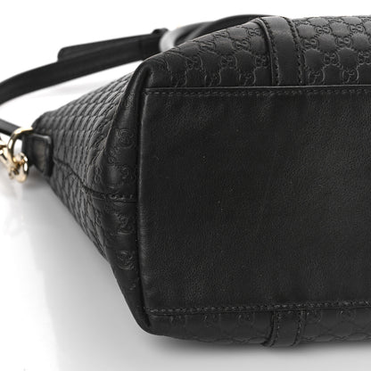 Gucci Soft Microguccissima Small Zippered Satchel Black 9 of 11